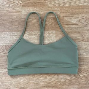 Lululemon Flow Y Bra in Bronze Green (6)